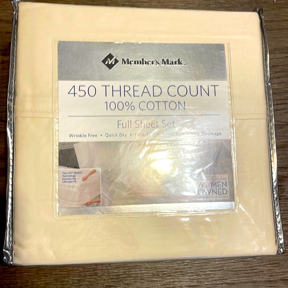 450 Thread Count Sheets - Brand New! - Full Ivory